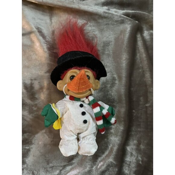 CHRISTMAS SNOWMAN - 5" Russ Troll Doll - NEW IN ORIGINAL BAG - Picture 5 of 14